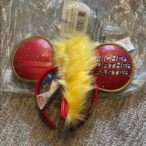 Captain Marvel Mickey Ears- Red and Yellow Themed Headband